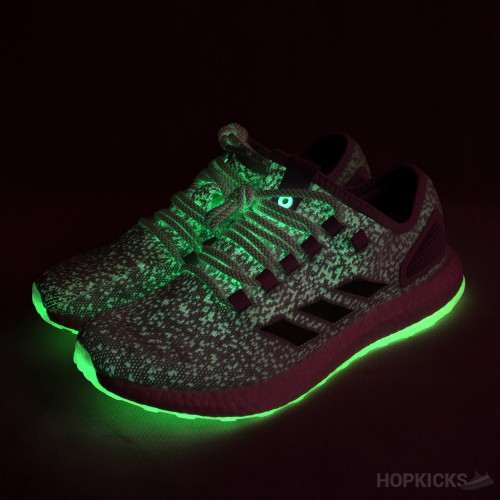 Sneakerboy X Wish X Pure Boost White [Glow In Dark] [Real Boost]